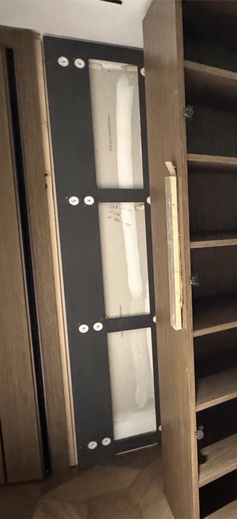 Interior panel backing